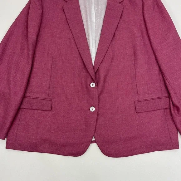 Tom James Holland & Sherry Custom Blazer Pink Womens 56" Chest = 4X - Picture 4 of 15